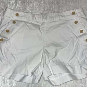 Banana Republic Factory - sailor style Short shorts - white Color - Size 6